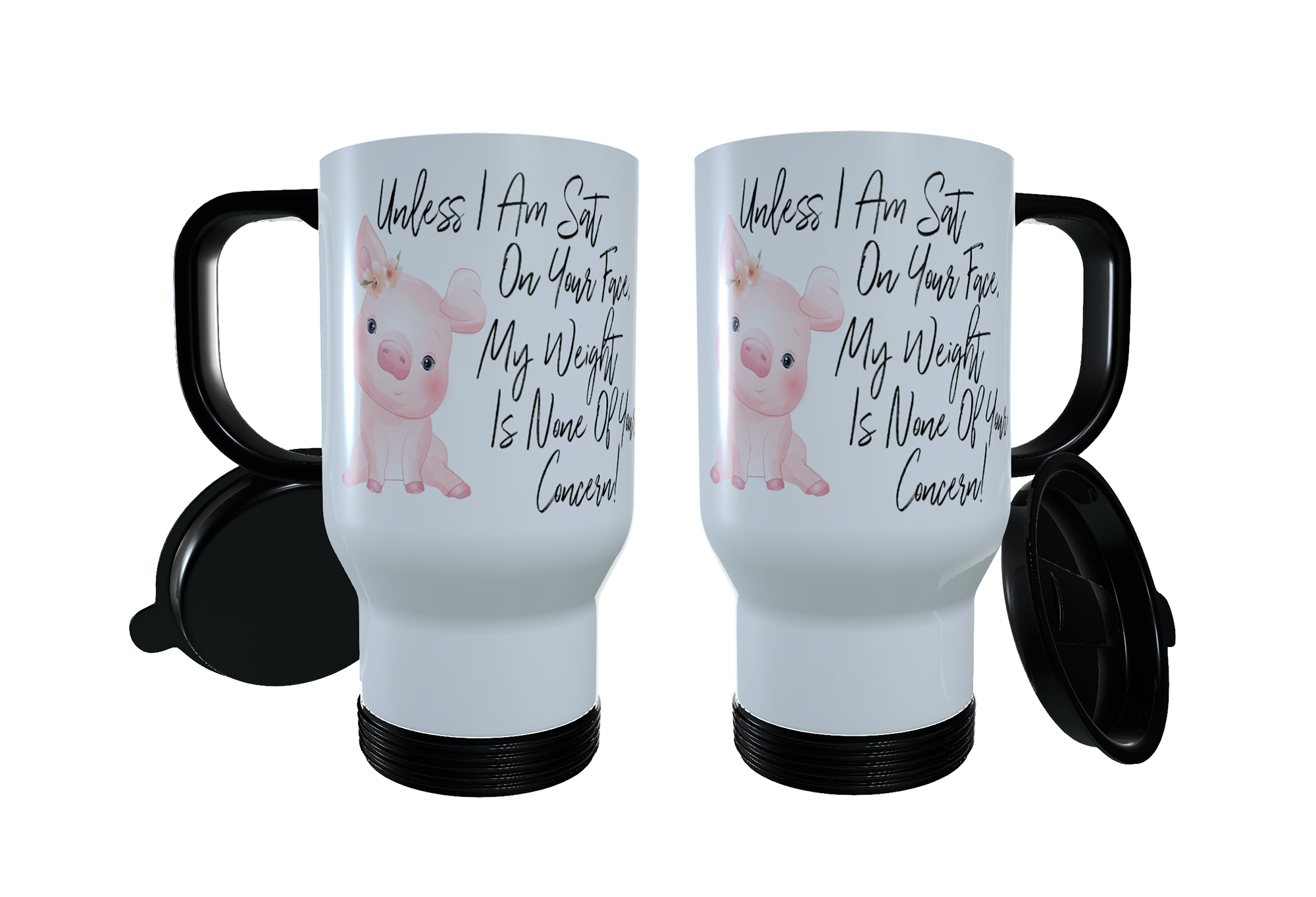 Pig - Unless I Am Sat On ... Travel Mug, Personalised Pig Mug